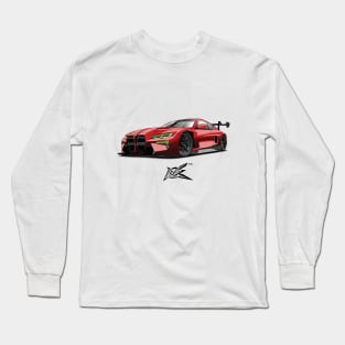 bmw m4 gt4 red Long Sleeve T-Shirt